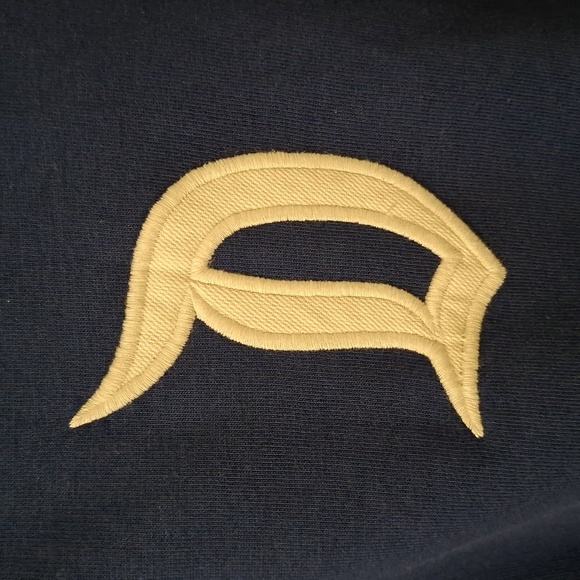 Disney Women's Oversized Blue Zip Hoodie with White Embroidered Logo (Size XS) - Picture 5 of 13